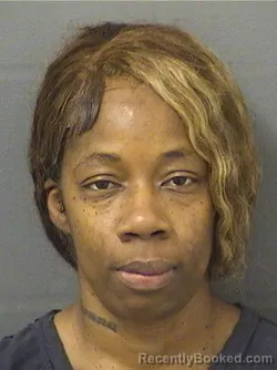 Mugshot of Marlena Shanail Thomas booked in Palm Beach County, Florida on August 24, 2026