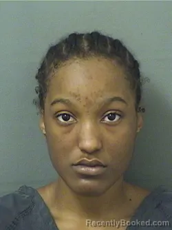 Mugshot of Shaniya Brianna David booked in Palm Beach County, Florida on August 24, 2026