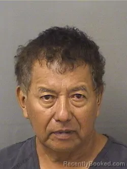 Mugshot of Juan Pereira booked in Palm Beach County, Florida on August 25, 2026
