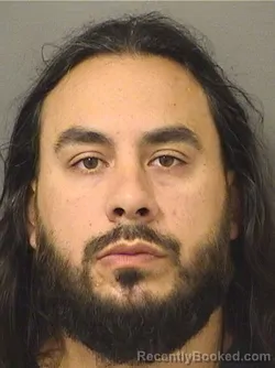 Mugshot of Nicholas Gilberto Garza booked in Palm Beach County, Florida on August 25, 2026