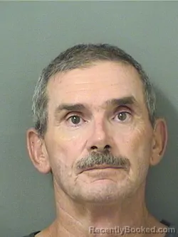 Mugshot of James Paul Milazzo booked in Palm Beach County, Florida on August 25, 2026