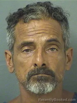 Mugshot of Kenneth Abraham Garcia booked in Palm Beach County, Florida on August 25, 2026