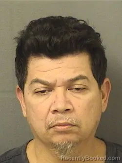 Mugshot of David Soliz booked in Palm Beach County, Florida on August 26, 2026