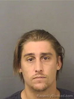 Mugshot of Austin Michael Hayes booked in Palm Beach County, Florida on August 26, 2026