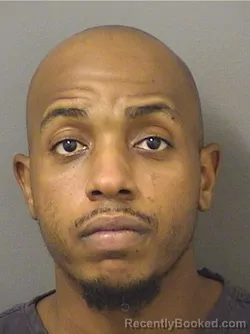 Mugshot of Devante Javan Green booked in Palm Beach County, Florida on August 26, 2026