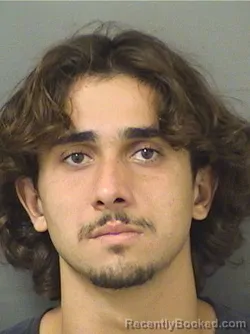 Mugshot of Samuel Lucas Pereira booked in Palm Beach County, Florida on August 26, 2026