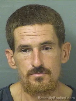 Mugshot of Matthew Scott Harvey booked in Palm Beach County, Florida on August 26, 2026