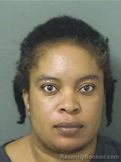Mugshot of Yolande Juste booked in Palm Beach County, Florida on August 27, 2026