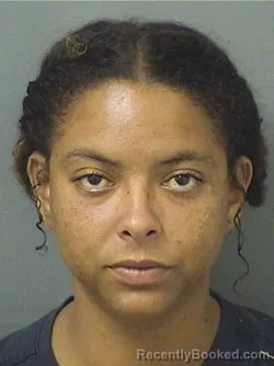 Mugshot of Justina Tierraquiet Lawrence booked in Palm Beach County, Florida on August 27, 2026
