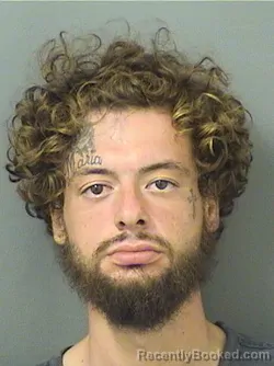 Mugshot of Jesus Herman Prado booked in Palm Beach County, Florida on August 27, 2026