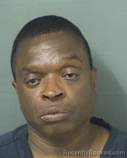 Mugshot of Kajeffrey B Nathan booked in Palm Beach County, Florida on August 27, 2026