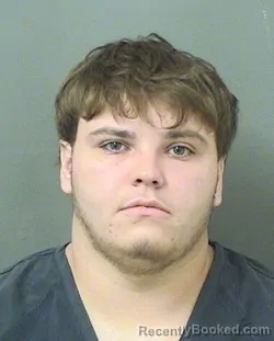 Mugshot of Hunter Louis Parker booked in Palm Beach County, Florida on August 27, 2026