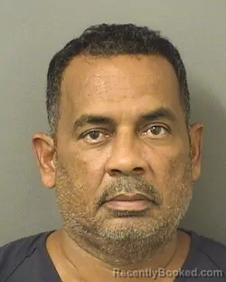 Mugshot of Alexander Santiagocarrion booked in Palm Beach County, Florida on August 27, 2026
