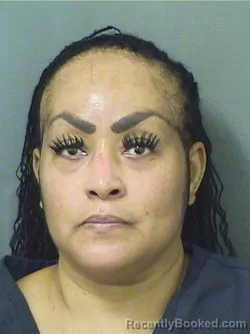 Mugshot of Tamesha Carter booked in Palm Beach County, Florida on August 28, 2026