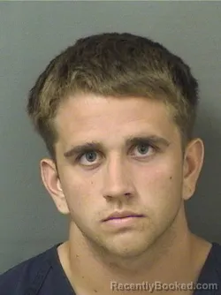 Mugshot of Riley William Olson booked in Palm Beach County, Florida on August 28, 2026