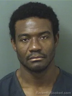Mugshot of Julio Jerome booked in Palm Beach County, Florida on August 29, 2026