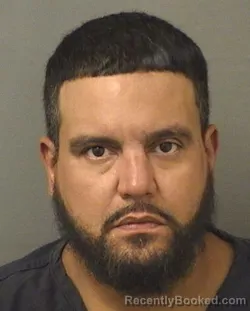 Mugshot of Carlos Roberto Jr Diaz booked in Palm Beach County, Florida on August 29, 2026
