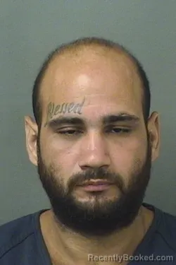 Mugshot of Mark Anthony Afanador booked in Palm Beach County, Florida on August 29, 2026