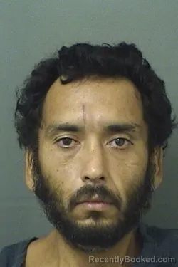 Mugshot of Pablo Antonio Flores booked in Palm Beach County, Florida on August 29, 2026