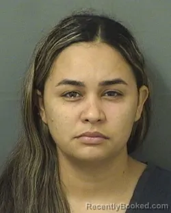 Mugshot of Roxanadelcarmen Nunezdelgado booked in Palm Beach County, Florida on August 30, 2026
