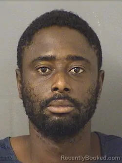 Mugshot of Guens Woodson Jeanlouis booked in Palm Beach County, Florida on August 30, 2026