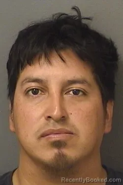 Mugshot of Benjamin Mateo Sebastian booked in Palm Beach County, Florida on August 30, 2026