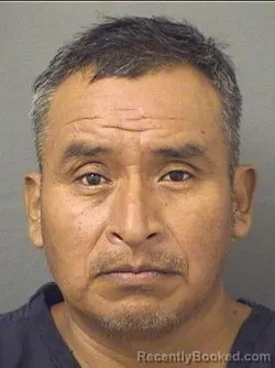 Mugshot of Roberto Velasquez Ramirez booked in Palm Beach County, Florida on August 31, 2026