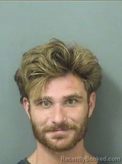 Mugshot of Samuel Alexander Moreno booked in Palm Beach County, Florida on August 31, 2026