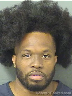 Mugshot of Brandon Jerrard Sr Howard booked in Palm Beach County, Florida on August 31, 2026