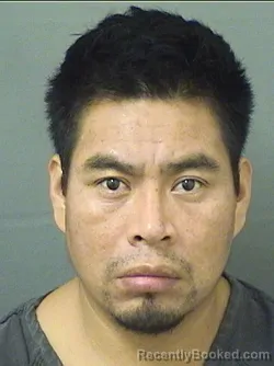 Mugshot of Ricardo Lopezpathistan booked in Palm Beach County, Florida on August 31, 2026