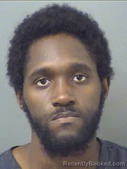 Mugshot of Denzel Sean Leslie booked in Palm Beach County, Florida on September 1, 2026