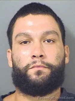 Mugshot of Marcos Ortega booked in Palm Beach County, Florida on September 1, 2026