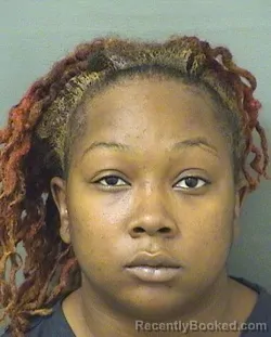 Mugshot of Shaniya Janovia Mason booked in Palm Beach County, Florida on September 3, 2026
