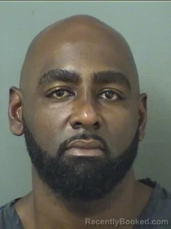 Mugshot of Cley Rashaud Hudson booked in Palm Beach County, Florida on September 4, 2026