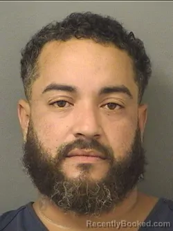 Mugshot of Nathanael Guzman booked in Palm Beach County, Florida on September 5, 2026