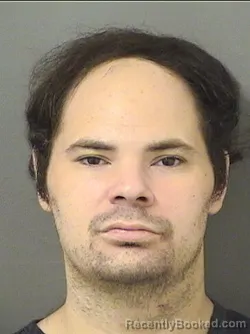 Mugshot of Matthew Evan Triana booked in Palm Beach County, Florida on September 5, 2026
