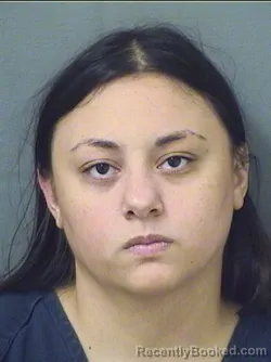 Mugshot of Anjolie Grace Olmstead booked in Palm Beach County, Florida on September 6, 2026