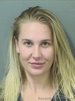 Mugshot of Megan Mae Sullivan booked in Palm Beach County, Florida on September 6, 2026
