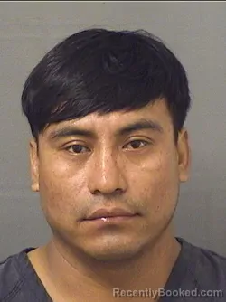 Mugshot of Rocael Marroquin Lopez booked in Palm Beach County, Florida on September 8, 2026