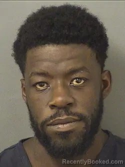 Mugshot of John Wadly Louis booked in Palm Beach County, Florida on September 8, 2026