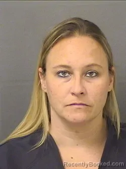 Mugshot of Brittany Renee Harvey booked in Palm Beach County, Florida on September 8, 2026