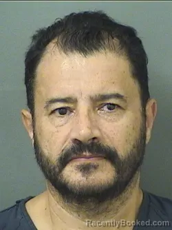 Mugshot of Juan Carlos Salazar booked in Palm Beach County, Florida on September 9, 2026