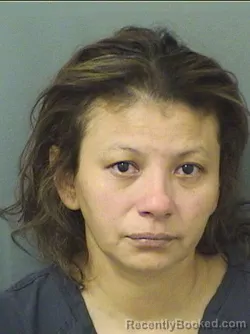 Mugshot of Maria Milagro Cruz booked in Palm Beach County, Florida on September 10, 2026