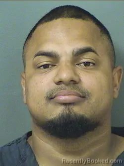 Mugshot of Sergio Rolando Molinarivera booked in Palm Beach County, Florida on September 10, 2026