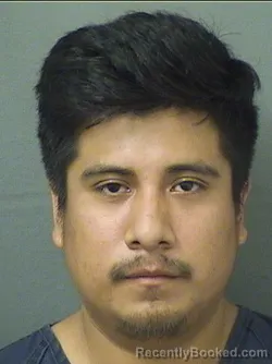 Mugshot of Olisser Walder Perezescalante booked in Palm Beach County, Florida on September 10, 2026