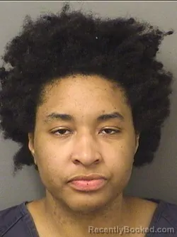 Mugshot of Jasmine Alexandriah Augustin booked in Palm Beach County, Florida on September 10, 2026