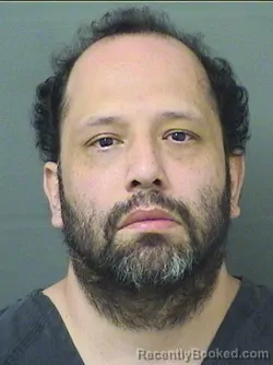 Mugshot of Edgar Espinoza booked in Palm Beach County, Florida on September 12, 2026