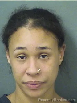 Mugshot of Alexandra Monique Mcfarlane booked in Palm Beach County, Florida on September 12, 2026