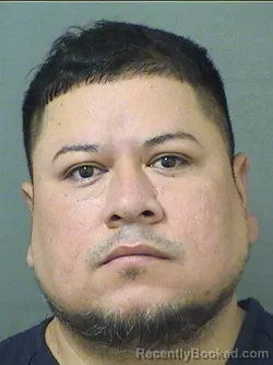 Mugshot of Nelson Javier Dubonhernandez booked in Palm Beach County, Florida on September 12, 2026