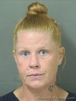 Mugshot of Amber Kay Bellamy booked in Palm Beach County, Florida on September 12, 2026